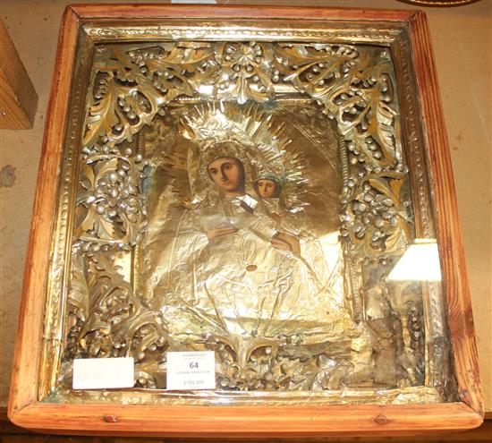 Russian carved Icon